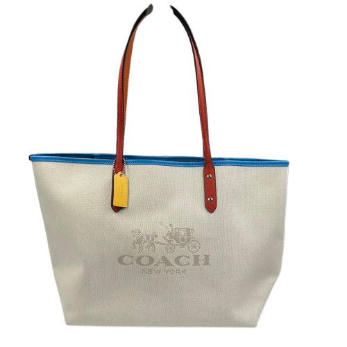 COACH コーチ ファブリック シティトート F37640 - メルカリ