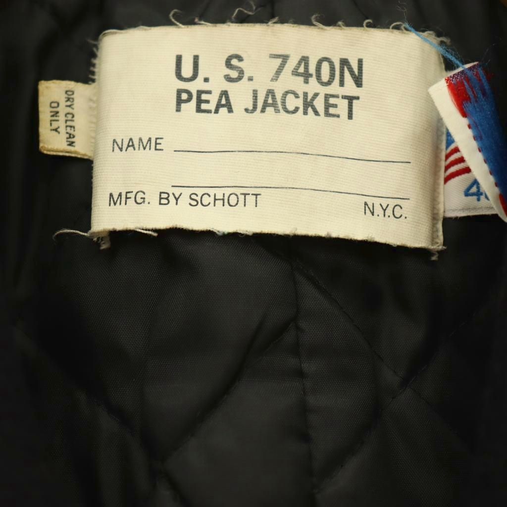 ショット SCHOTT U.S.740N PEA JACKET Pコート 中綿 ウール 裏