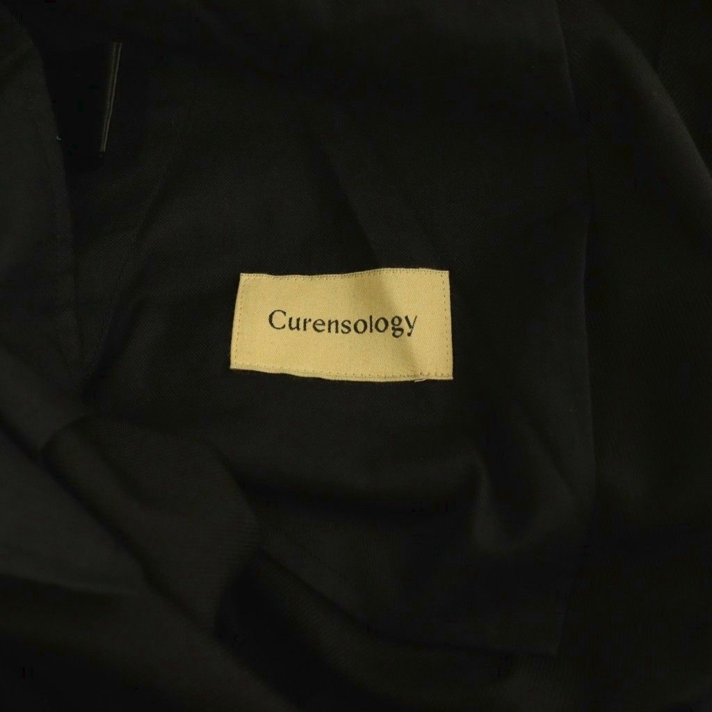 Curensology 26SS エッグハーフパンツ ジッパーフライ ブラック カレンソロジー Curensology 26SS エッグハーフパンツ ジッパーフライ