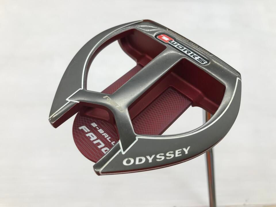 オデッセイ　O-WORKS RED 2-BALL FANG　パター　中古【最短即日発送】