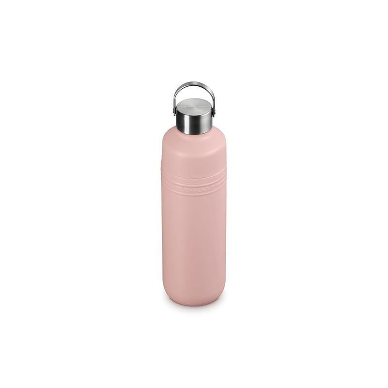 【新品】 ル・クルーゼ(Le Creuset) ボトル 水筒 大容量 1000ml シェルピンク ステンレス 真空断熱 保温 保冷 広口 洗いやすい お手入れ簡単 On the Go 持ち運び 便利 1
