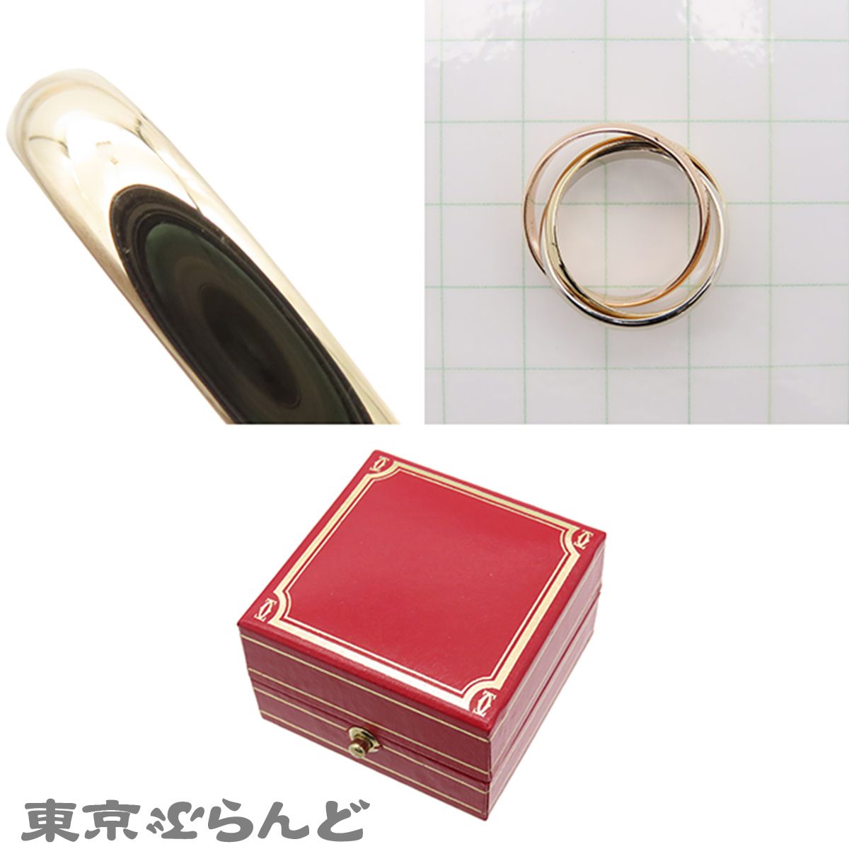 カルティエ CARTIER トリニティ スリーカラーゴールド K18YG K18PG