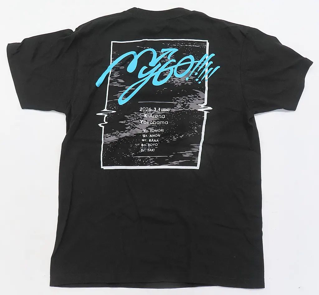 [Used] t-shirt myGO!!!! ver. T-shirt black medium size “BanG Dream! myGO!!!! ×Ave Mujica two-man live “moment/memory”