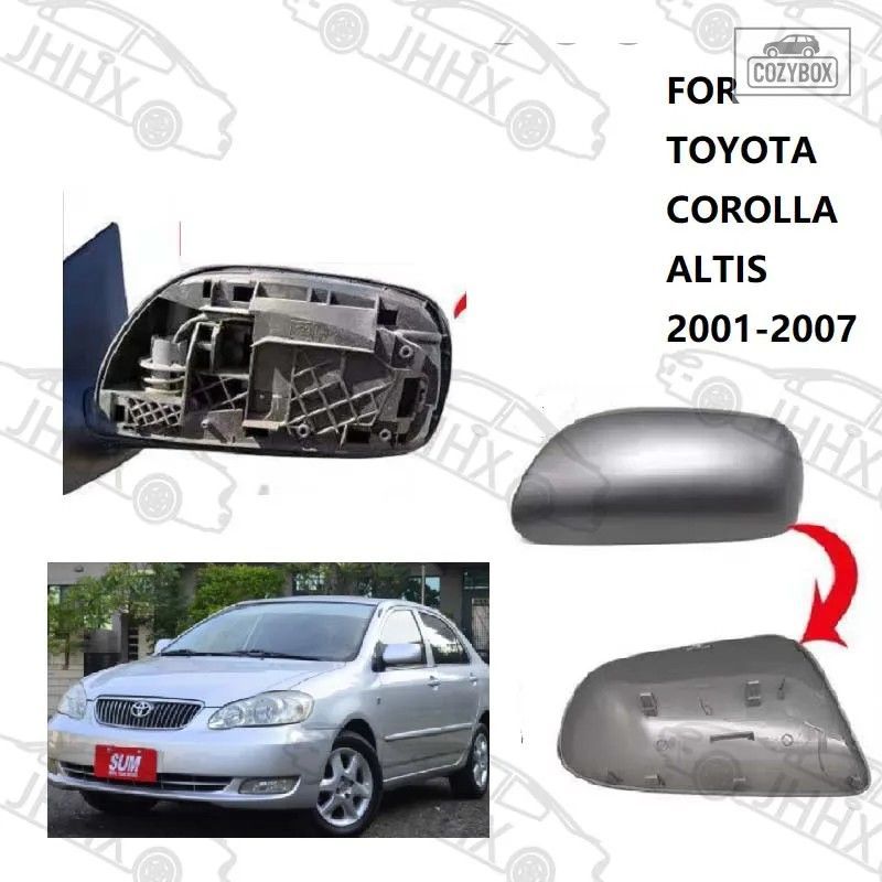 リアビュー ミラー カバーキャップハウジング トヨタ カローラ アルティス 2001-2007