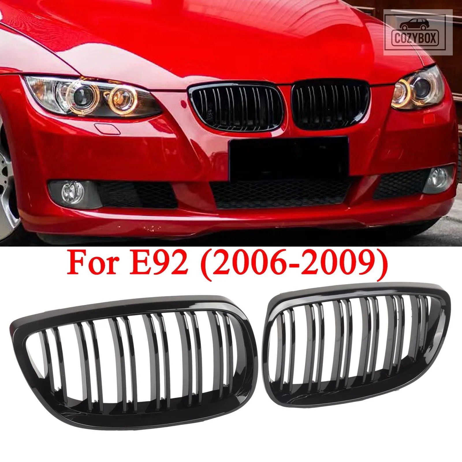 E92 E93 M3 フロント バンパー キドニー グリル BMW E92 E93 M3 2006-2009 デュアル