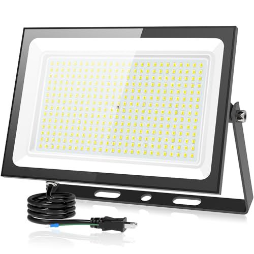 【最強の超爆光・超薄型】SUKITEN 投光器 led 屋外 作業灯 ledライト 300W 35000LM IP66防水 昼光色 6500K 高輝度 高放熱 省エネ 軽量 120°広角 100V 屋外照明 野外 防水 BBQ ガレージ 看板 650b9bb2
