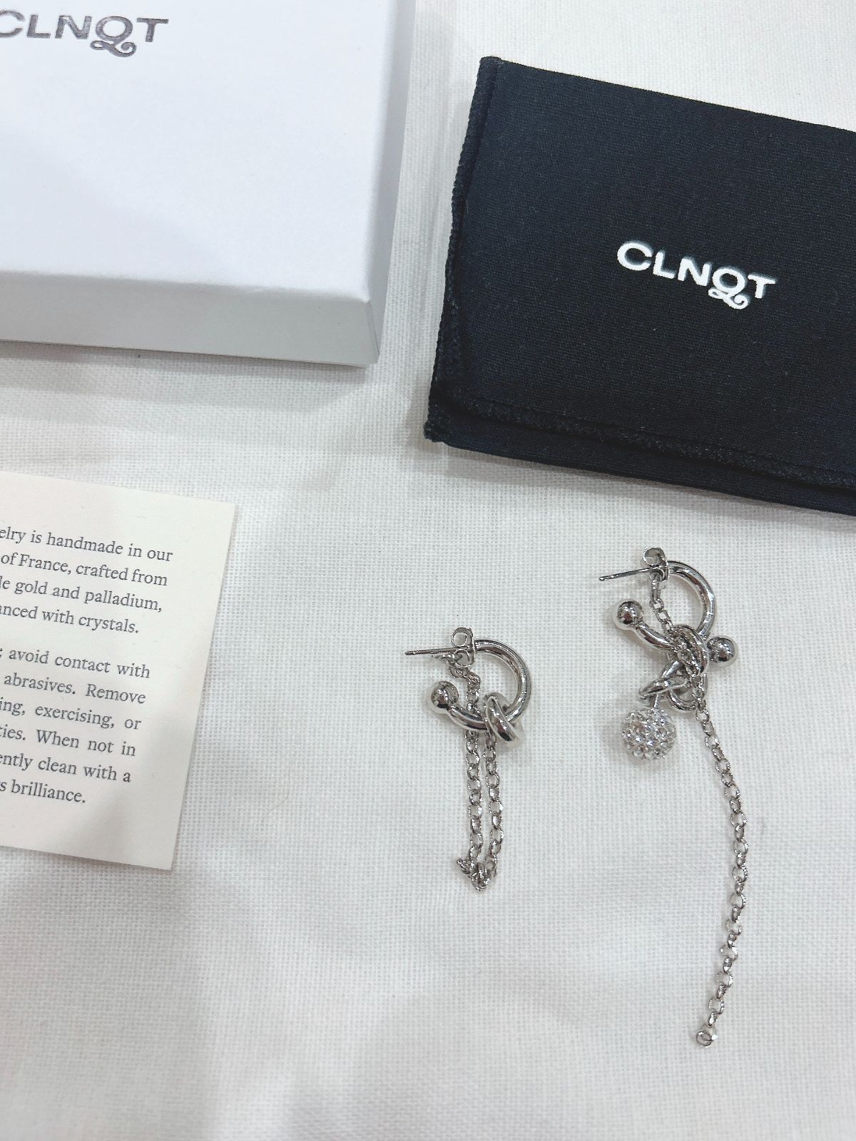 JUSTINE CLENQUET ジュスティーヌ クランケ クリスタル ピアス新品未