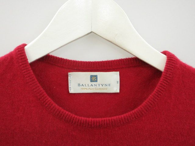 バランタイン BALLANTYNE カシミヤ ニット トップス 38 レッド 赤