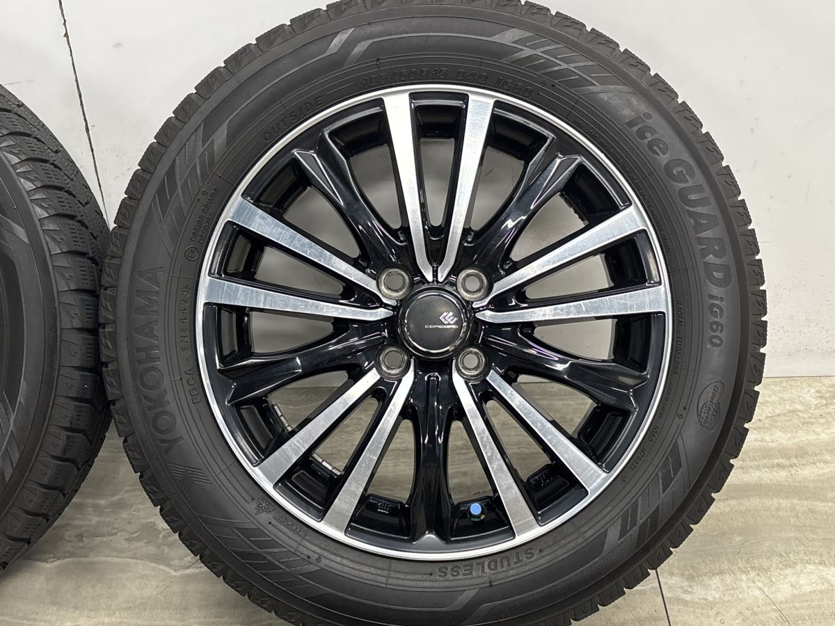 良好品】セレブロ 15in 5.5J +42 PCD100 ヨコハマ アイスガード iG60