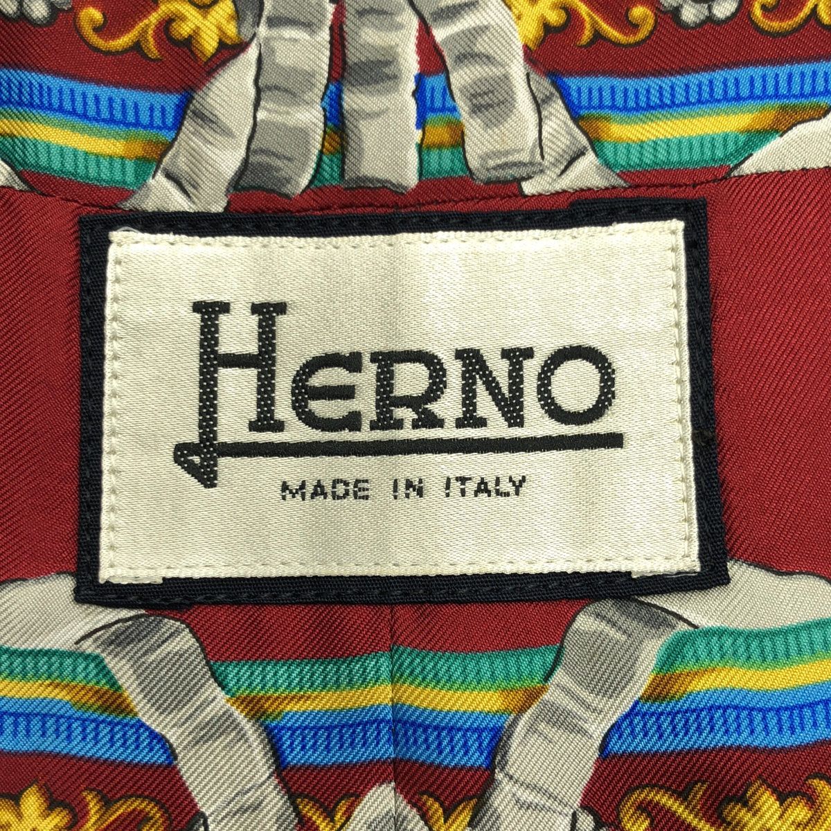 HERNO ヘルノ ビンテージスカーフカシミヤステンカラーコート 413725