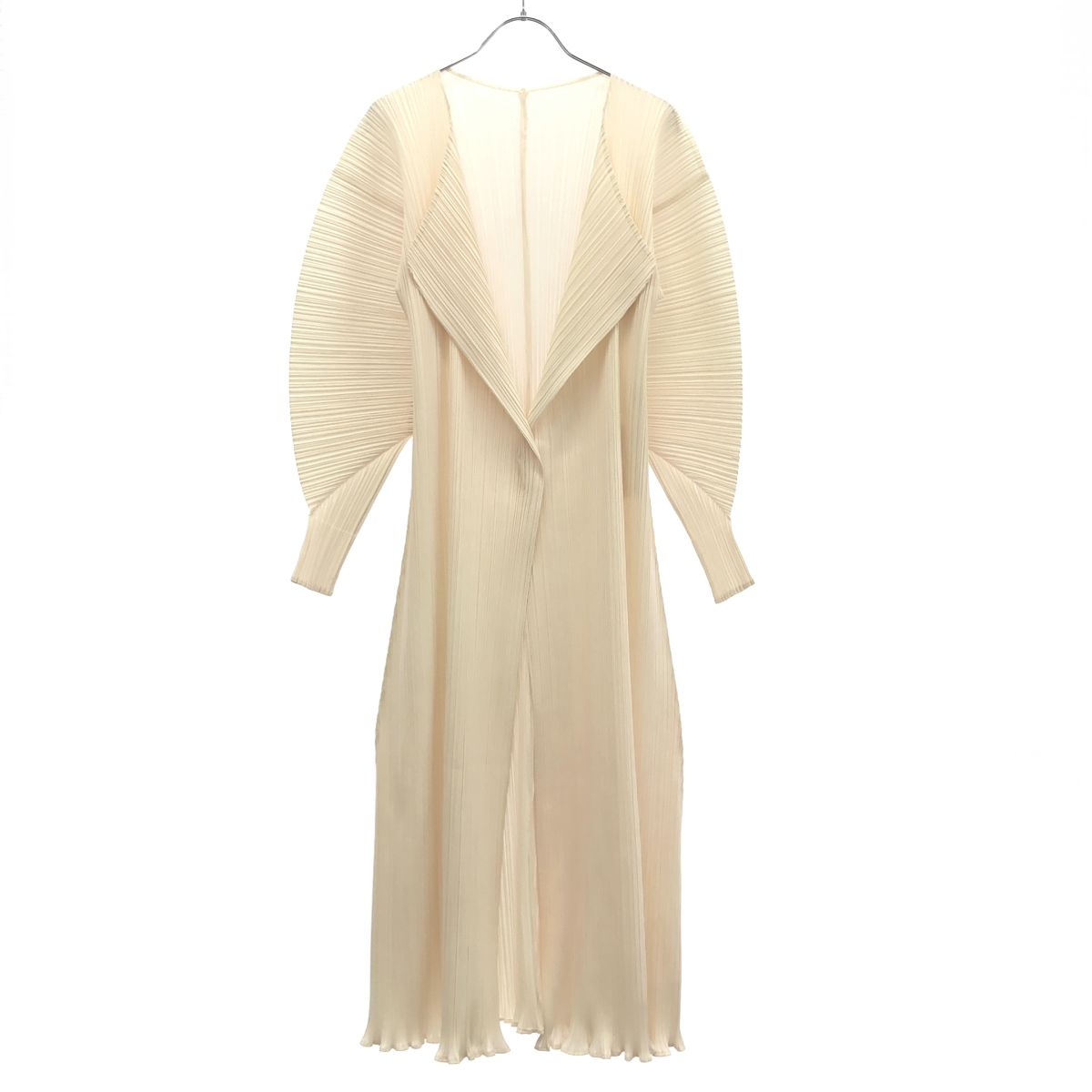 PLEATS PLEASE ISSEY MIYAKE プリーツプリーズ イッセイミヤケ プリーツロングカーディガン PP05-JA303 アイボリー 2