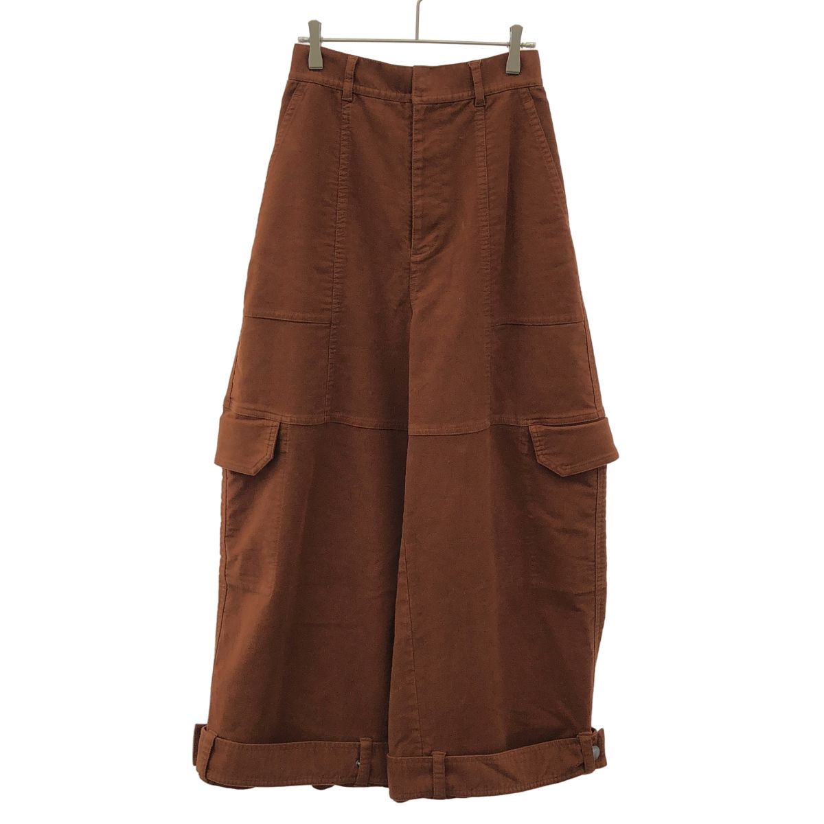HARUNOBUMURATA ハルノブムラタ 25AW MARIETTA COTTON OVERSIZE CARGO PANTS オーバーサイズカーゴパンツ HM25W827-DOV15 ブラウン 34