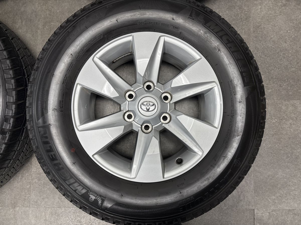 美品】トヨタ 150 ランドクルーザープラド 後期 純正 17in 7.5J +25