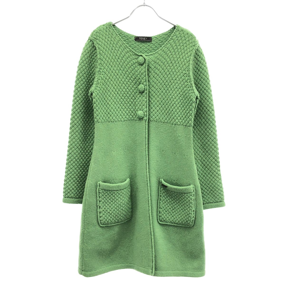 FOXEY フォクシー ウールカシミヤニットコート 29256-KACFF121MY