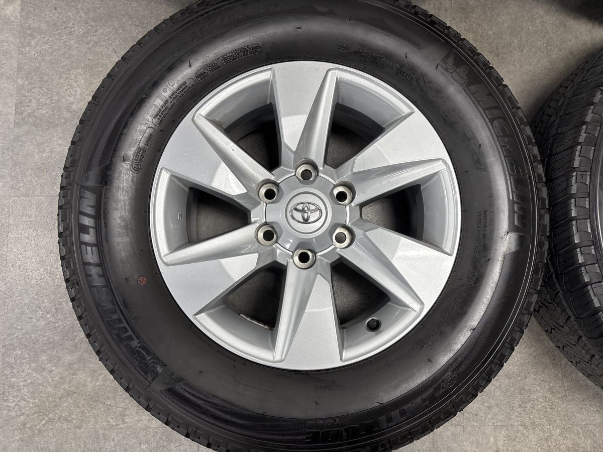 美品】トヨタ 150 ランドクルーザープラド 後期 純正 17in 7.5J +25