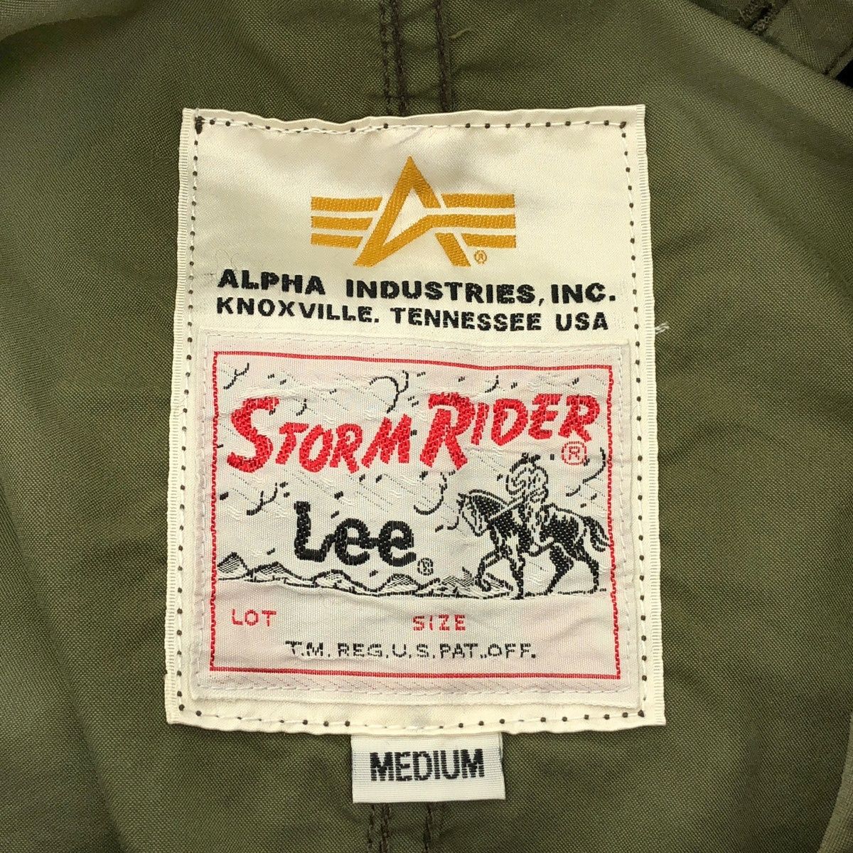 ALPHA INDUSTRIES×Lee STORM RIDER アルファ インダストリーズ×リー