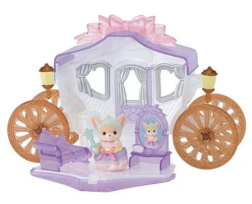 【中古】おもちゃ プリンセスとおしゃれ馬車セット -フロスティクリスタルver.- 「シルバニアファミリー」 オンラインショップ＆関連施設限定