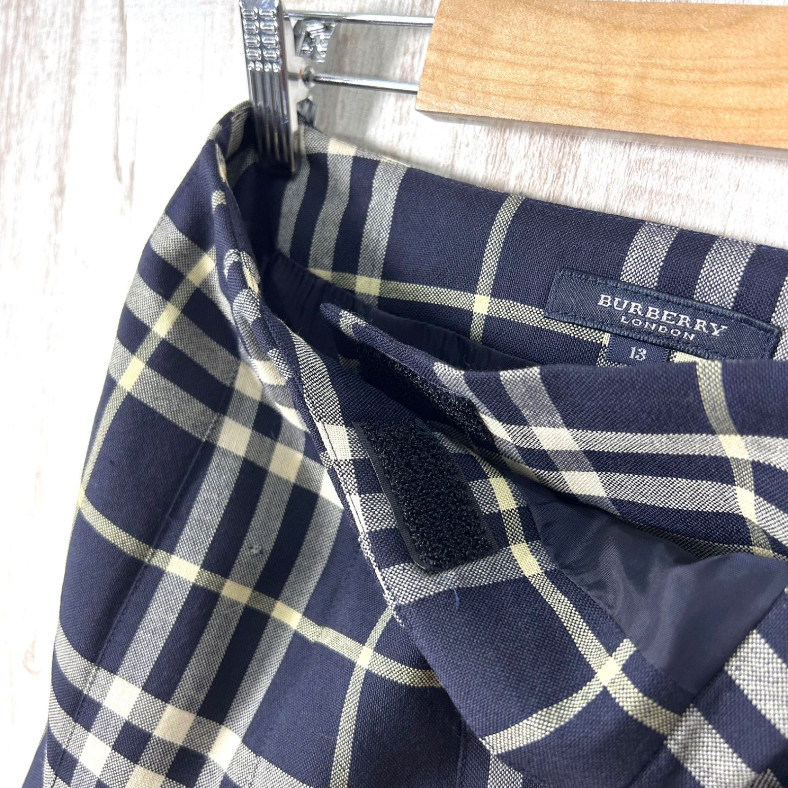BURBERRY LONDON バーバリーロンドン ノバチェック ウール ベルト付き