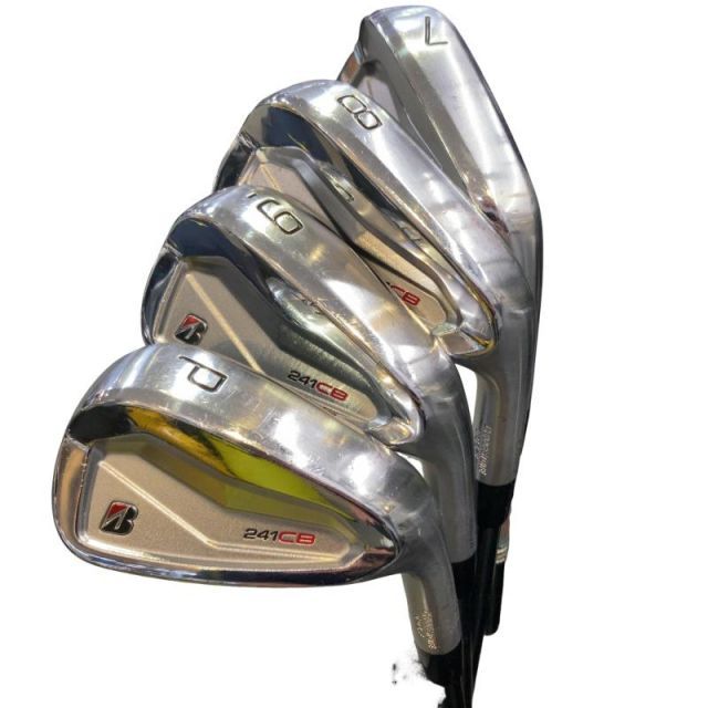 【中古】 ブリヂストン BRIDGESTONE 241CB 6S アイアンセット IR 純正特注シャフト (フレックスS) メンズ 男性用 右利き 右用 Cランク ゴルフクラブ