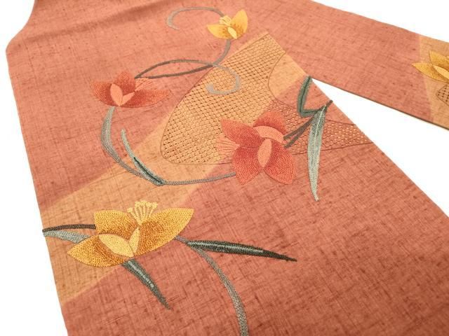 平和屋着物○中国三大刺繍 スワトウ刺繍 汕頭刺繍 相良刺繍 総刺繍 九