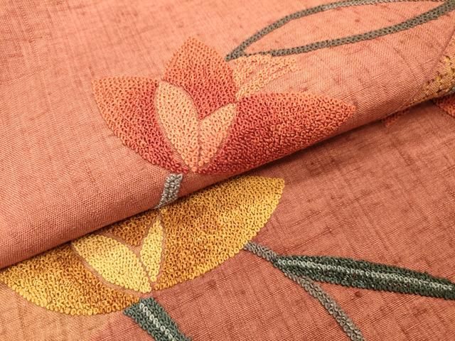 平和屋着物○中国三大刺繍 スワトウ刺繍 汕頭刺繍 相良刺繍 総刺繍 九