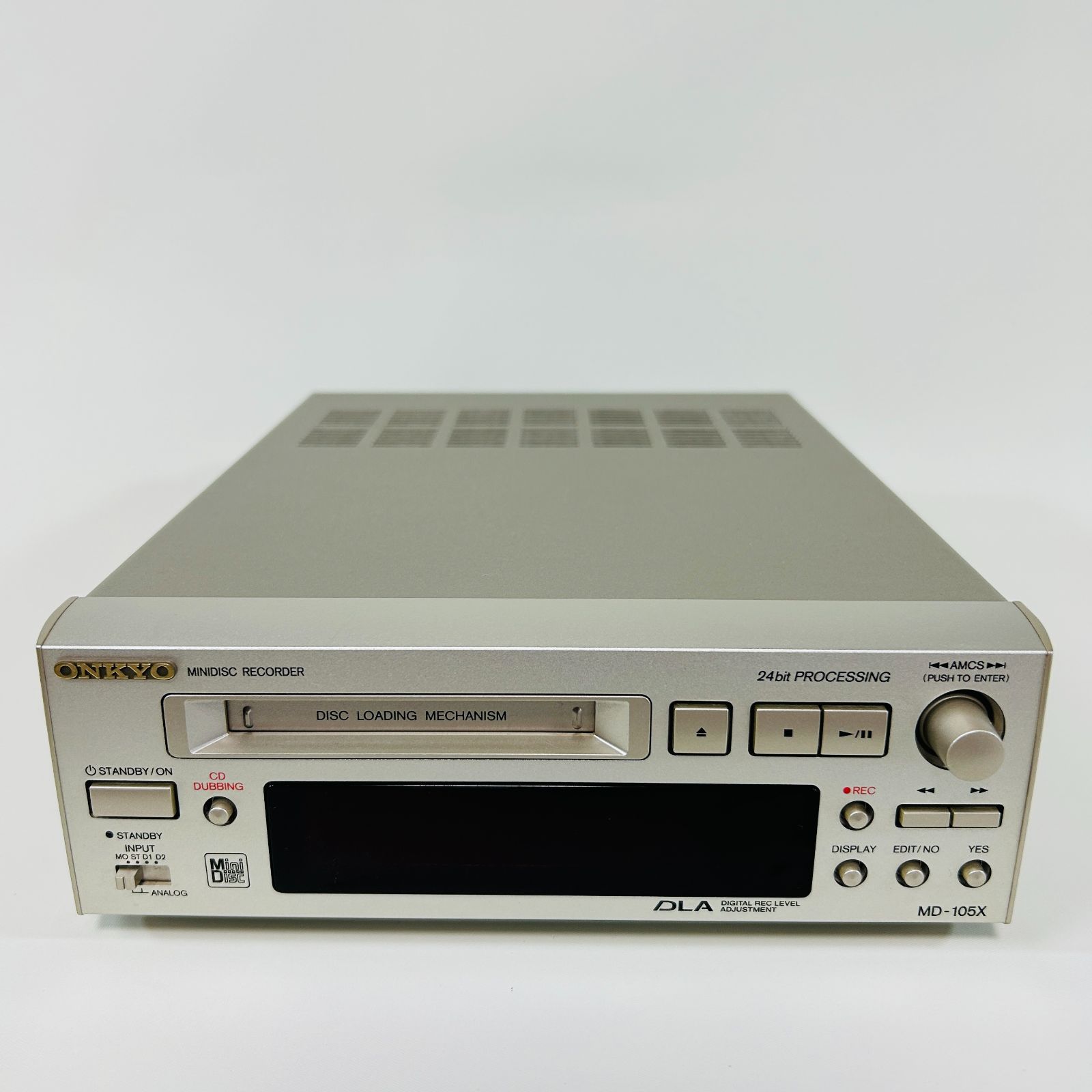 【動作品】ONKYO オンキョー MDデッキ MD-105X 現状品】ONKYO オンキョー INTEC205シリーズ MDデッキ MD-105X - メルカリ