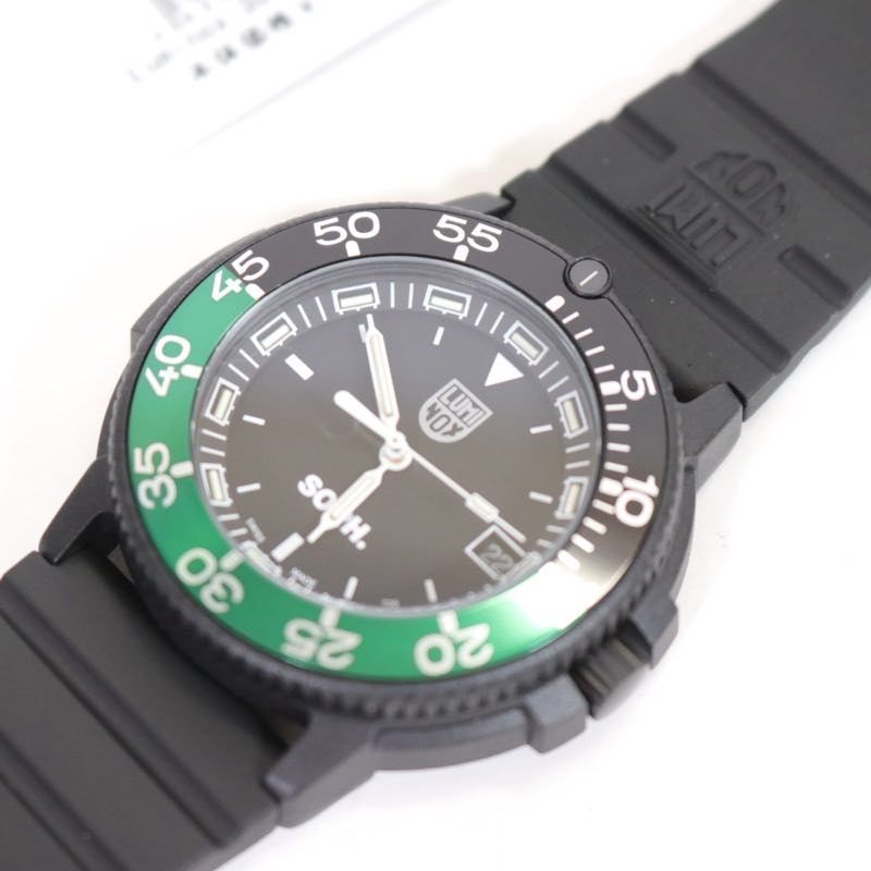 【新品】ソフネット ルミノックス 25SS 3001 SOPH. コラボ 腕時計 SOPH-250094 SOPHNET. Luminox ブラック × グリーン 限定300本 新品】ソフネット ルミノックス 25SS 3001 SOPH. コラボ 腕時計 SOPH