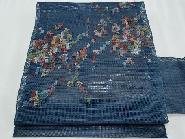 平和屋着物＊夏物　八寸名古屋帯　抽象文様　正絹　逸品　CABJ4636fb