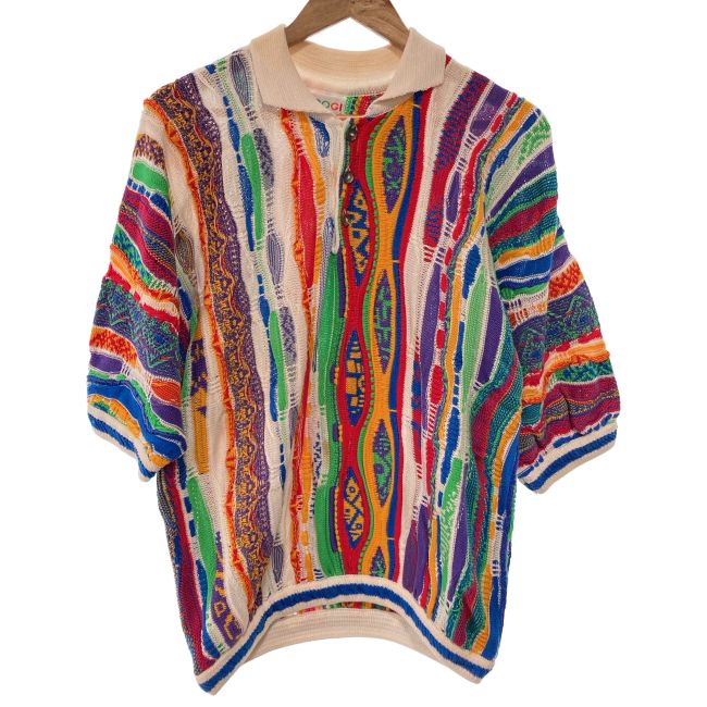 COOGI ポロニット 90s vintage 90年代 OLD 半袖 トップス プルオーバー
