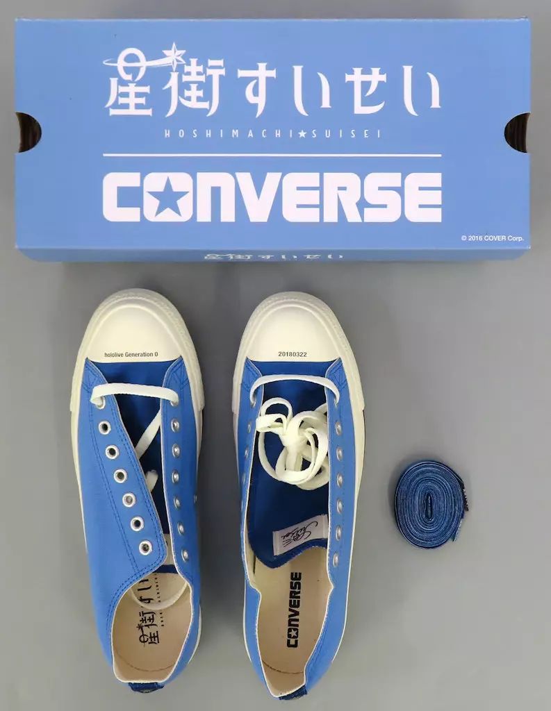 【中古】帽子 星街すいせい(イメージ) ALL STAR OX / Hoshimachi Suisei スニーカー ブルー 29.0cm 「バーチャルYoutuber ホロライブ 星街すいせい×CONVERSE」 ABCマート限定