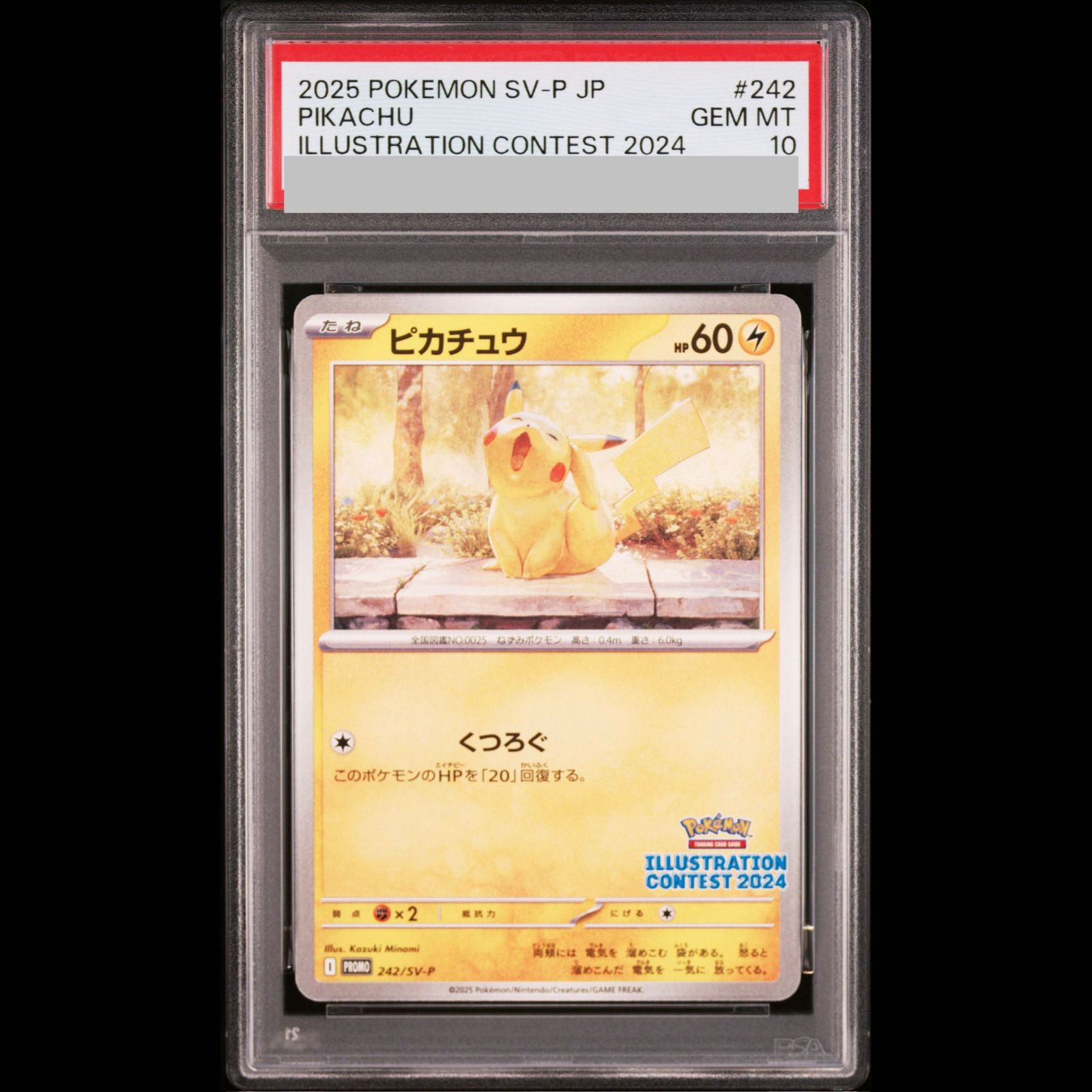 PSA10】ピカチュウ 《ILLUSTRATION CONTEST 2024》 PROMO 242/SV-P 1枚