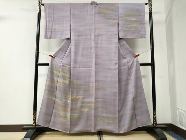 平和屋着物●訪問着　刺繍　霞箔散らし　金彩　正絹　逸品　CABI2569yc