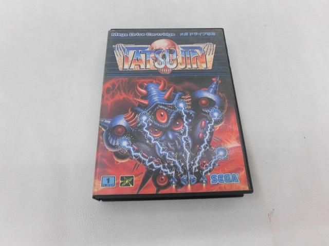 中古品 ゲーム セガ メガドライブ ソフト TATSUJIN タツジン 動作品 箱・説付き