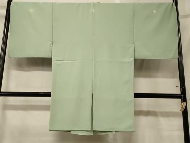 平和屋着物＃男性　長羽織　色紋付き　若芽色　正絹　逸品　CABG8309in 長羽織 正絹 逸品 平和屋着物＃男性 色紋付き 若芽色 CABG8309in 平和