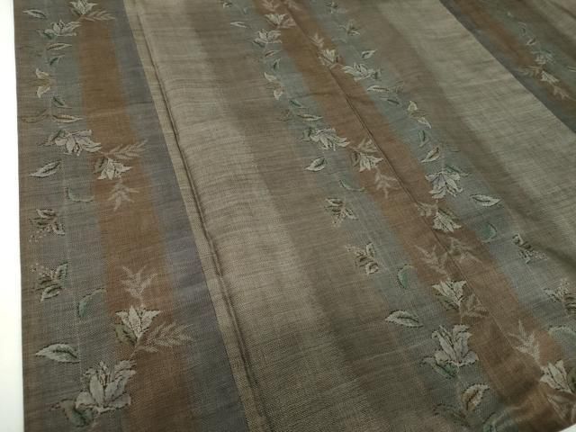 ☆平和島様☆専用出品商品です！ 平和屋着物○本場大島紬 9マルキ 更紗花間道 正絹 逸品 DABF7494ps