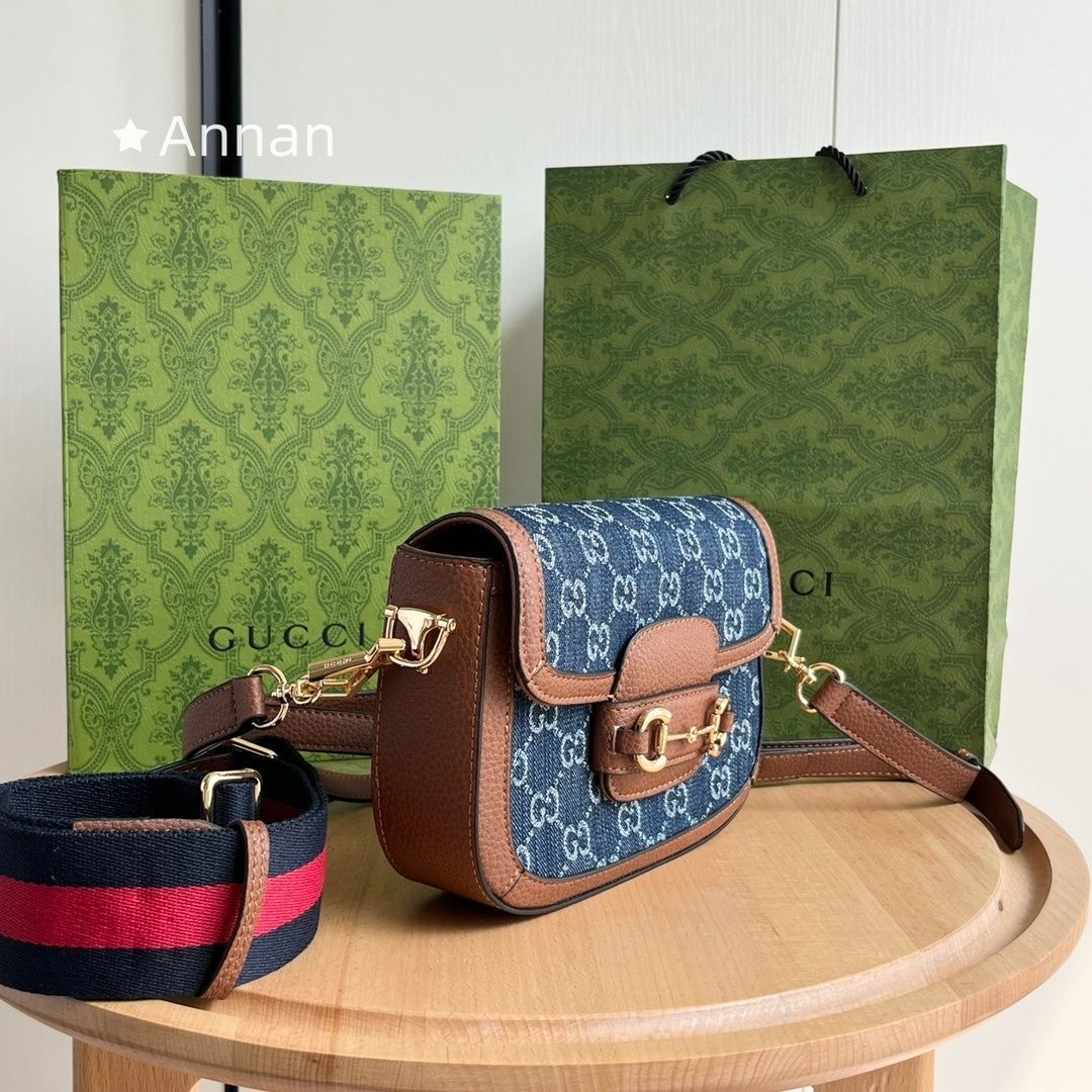 超美品 本日特価 GUCCI ショルダーバッグ〔グッチ ホースビット 1955