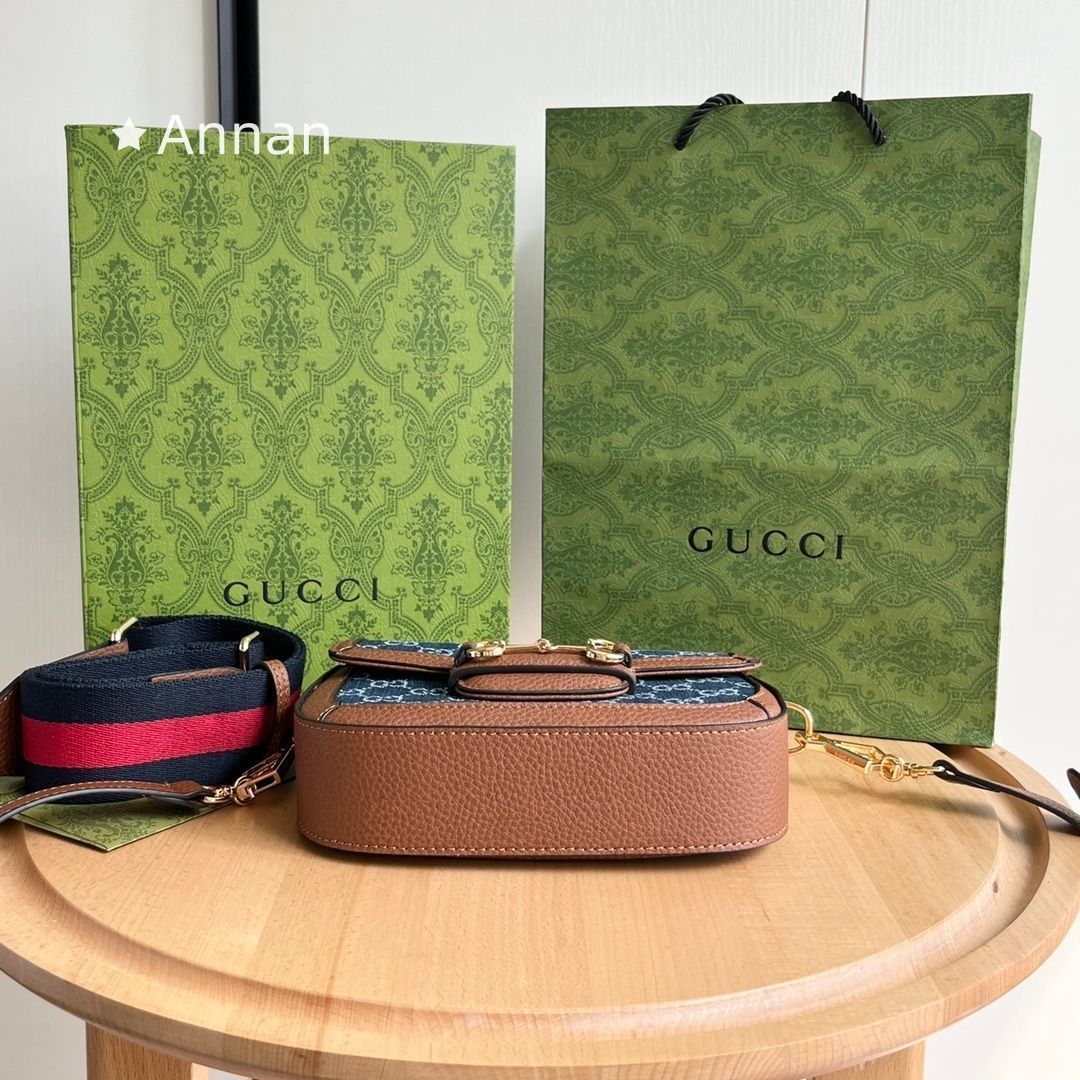 超美品 本日特価 GUCCI ショルダーバッグ〔グッチ ホースビット 1955