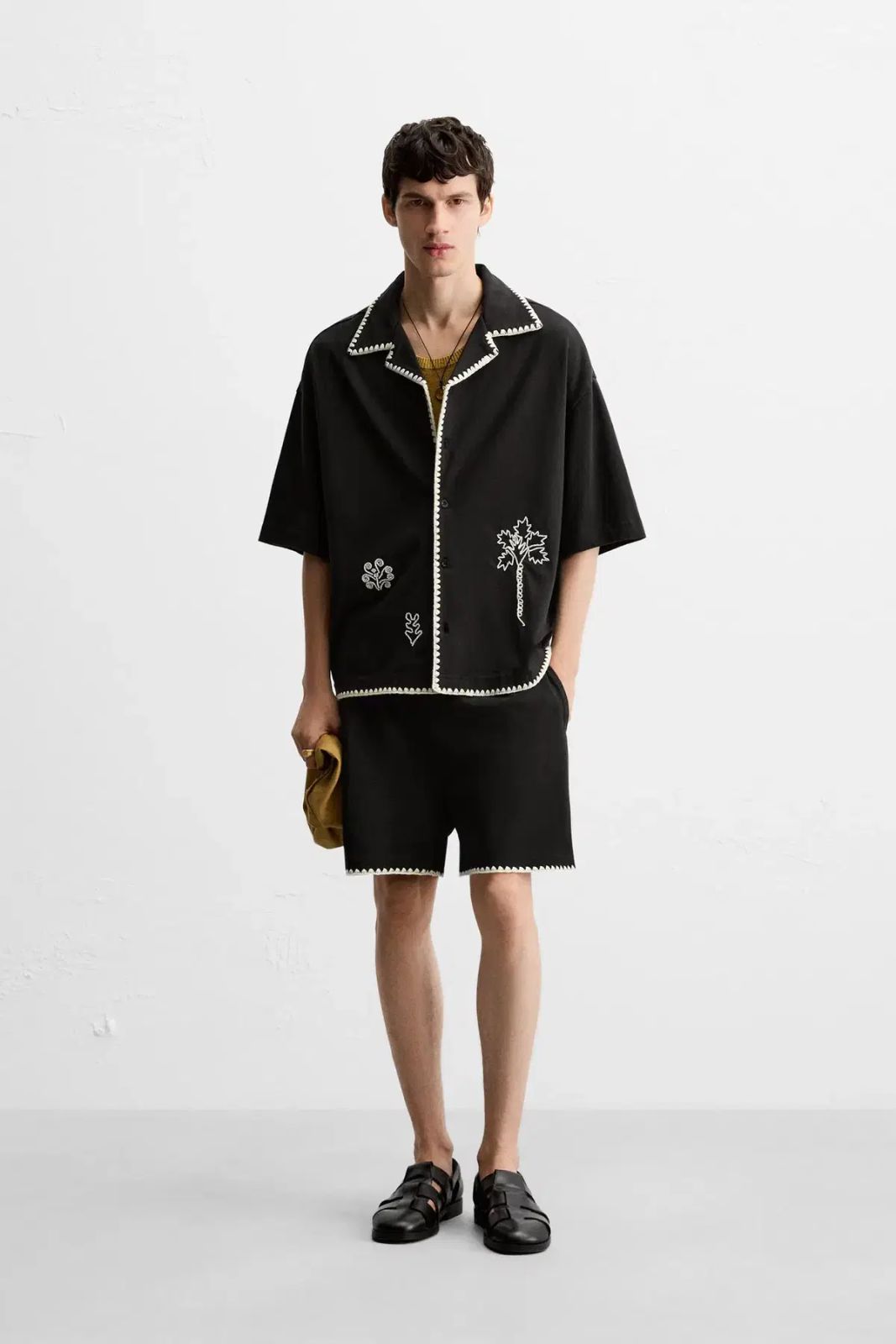 ZARA ザラ オーバーサイズ ニットシャツ-即発送可