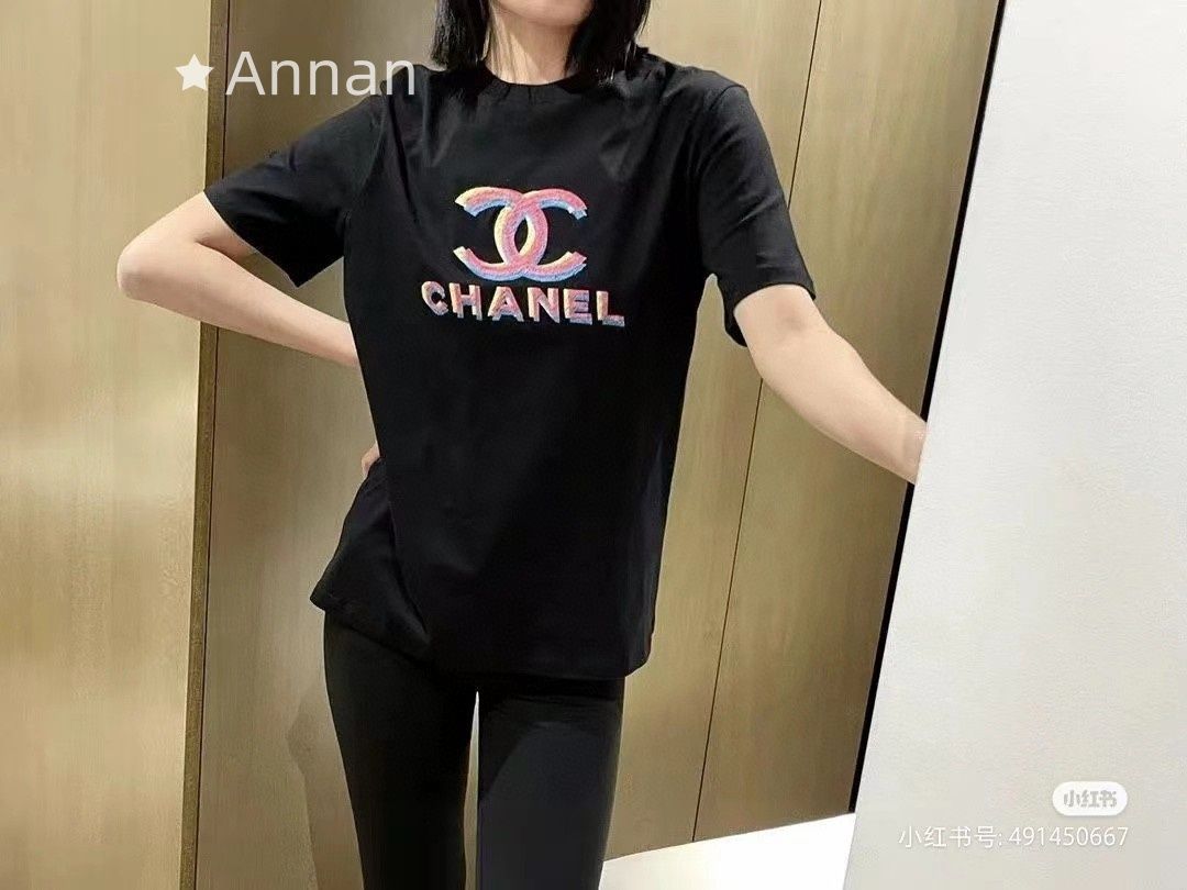 新品 希少 超美品 CHANEL シャネル Tシャツ 半袖 夏服 トップス 男女