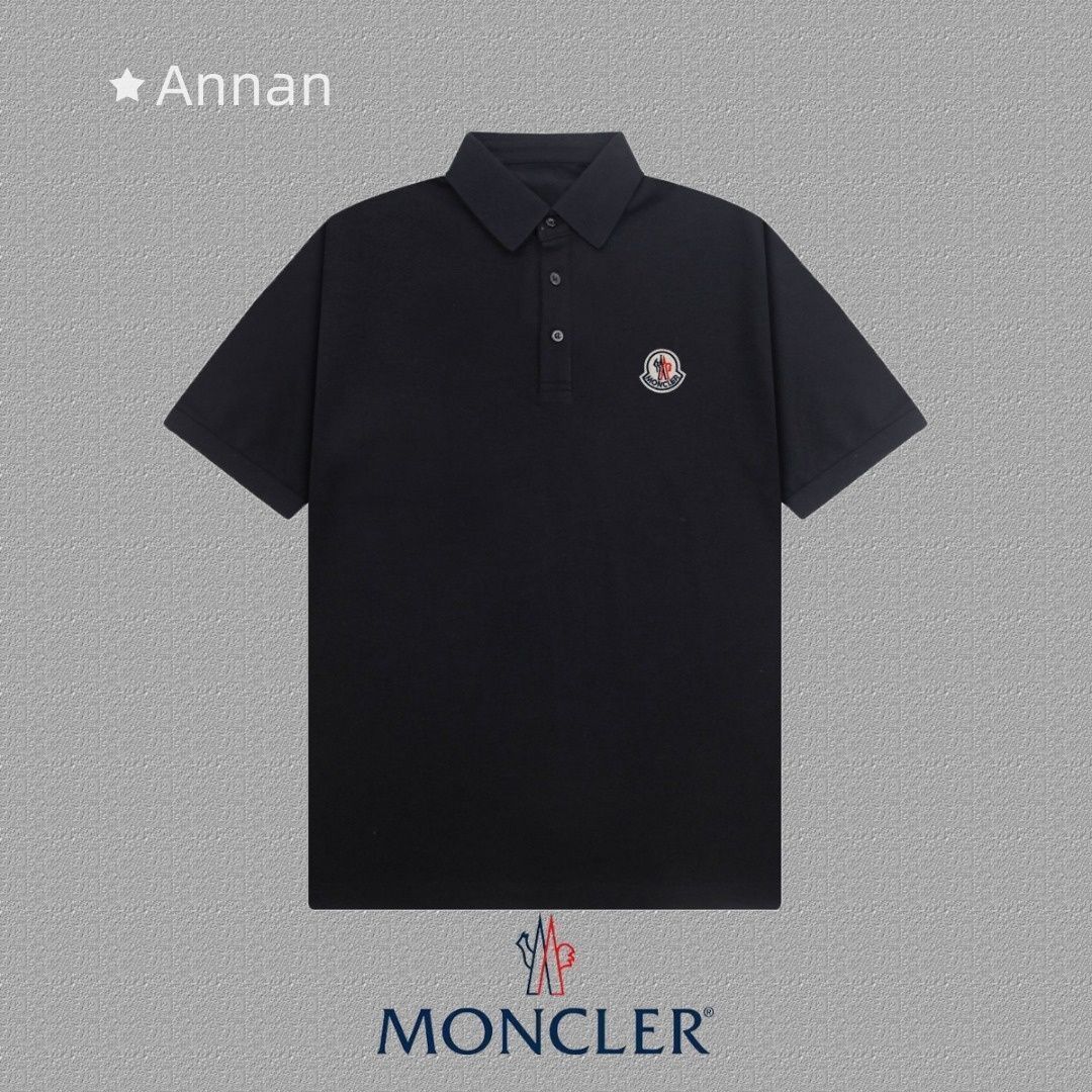 状態良 新品 タグ付 MONCLER モンクレール ポロシャツ 半袖シャツ POLO メンズ レディース ユニセックス カジュアル