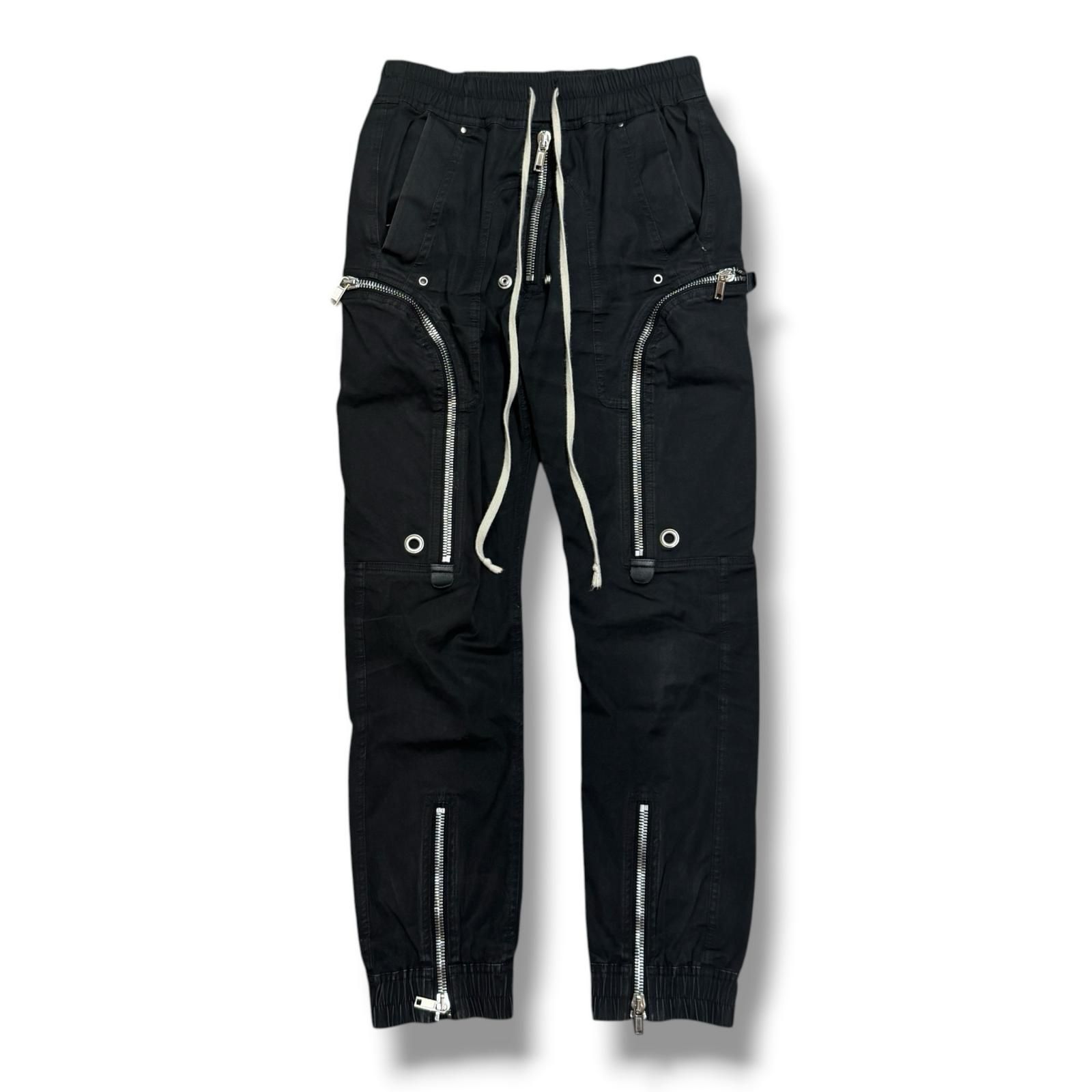 参考上代199100円 Rick Owens BAUHAUS CARGO / BLK バウハウスカーゴパンツ  リックオウエンス RU02E1377-TE ブラック 44 （18846M） 参考上代199100円 Rick Owens BAUHAUS CARGO / BLK バウハウスカーゴ