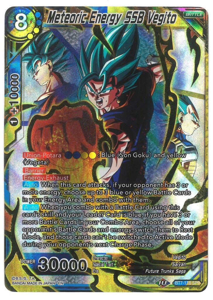 バンダイ 海外版ドラゴンボール超CARDGAME BT7 Meteoric Energy SSB