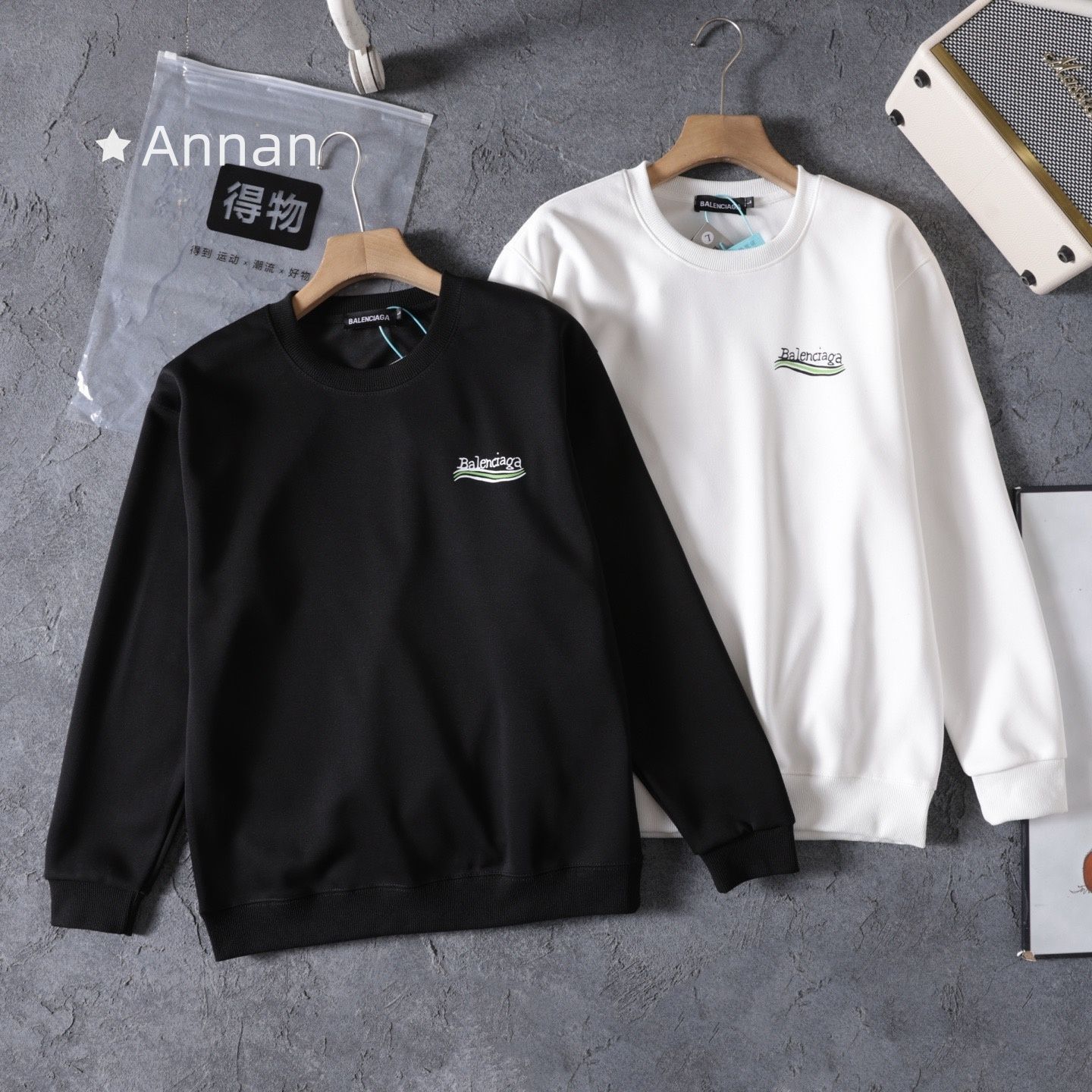超美品値下げ 新品 タグ付 BALENCIAGA バレンシアガ パーカー 長袖Tシャツ トップス シンプルフード付きパーカー ユニセックス