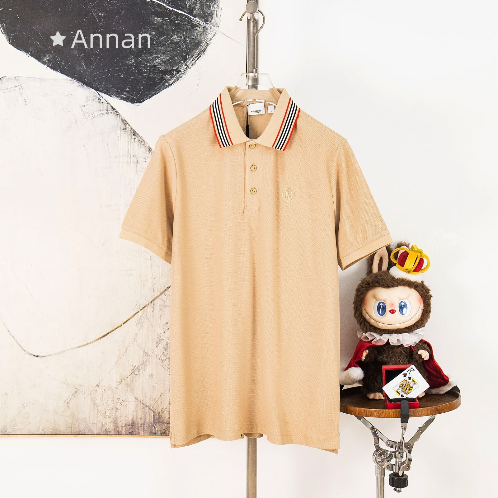 美品 限定品 新品新品 タグ付 BURBERRY バーバリー ポロシャツ 半袖シャツ POLO メンズ レディース ユニセックス カジュアル