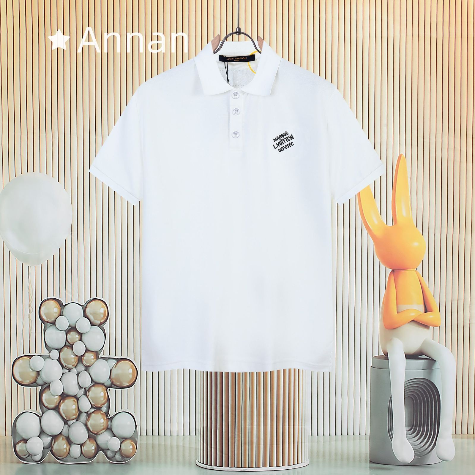 【未使用品】最終値下げ新品！新品 タグ付 LV LOUIS VUITTON ルイヴィトン ポロシャツ 半袖シャツ POLO メンズ レディース ユニセックス カジュアル