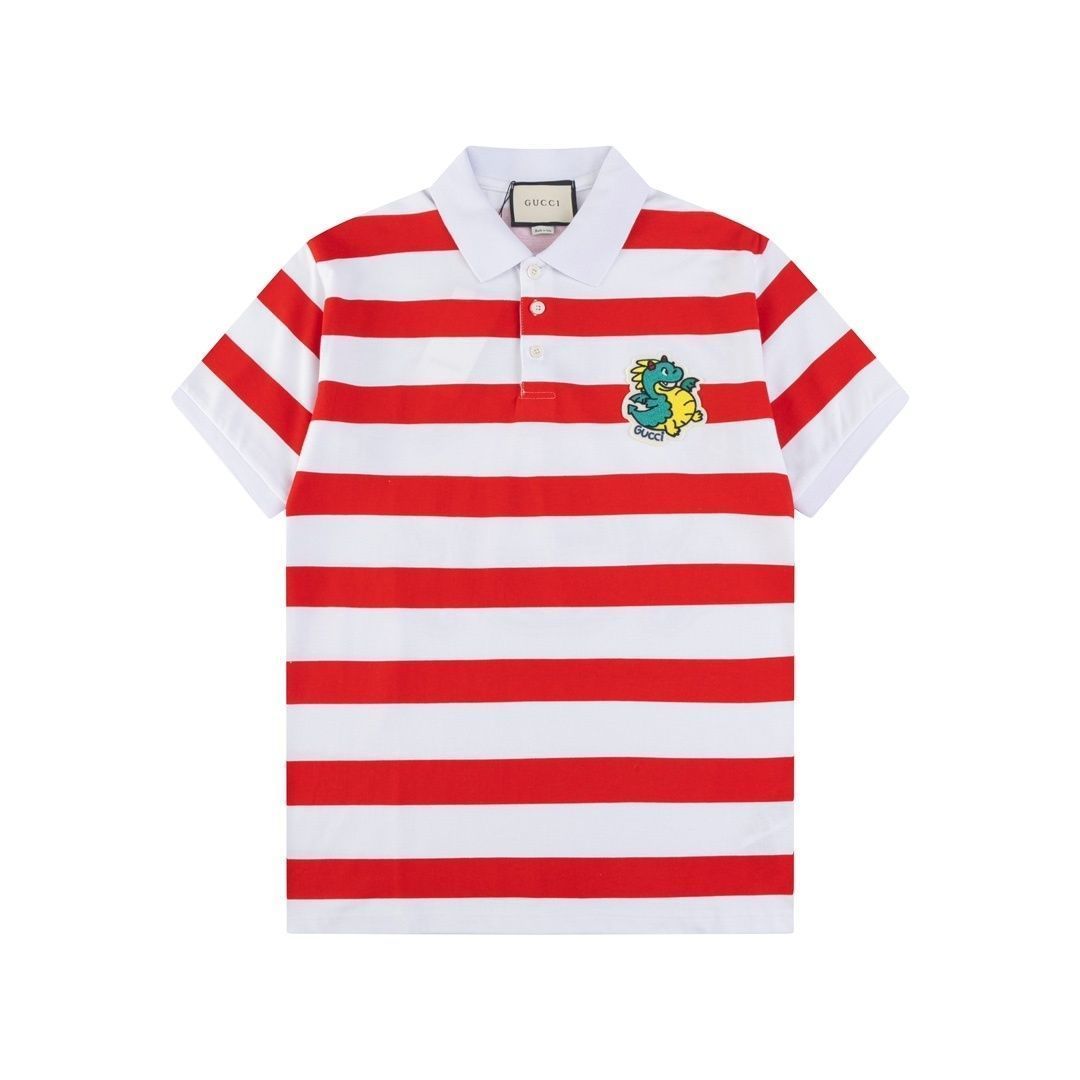 洒落 ★ ★★ 新品 タグ付 GUCCI グッチ ポロシャツ 半袖シャツ POLO メンズ レディース ユニセックス カジュアル