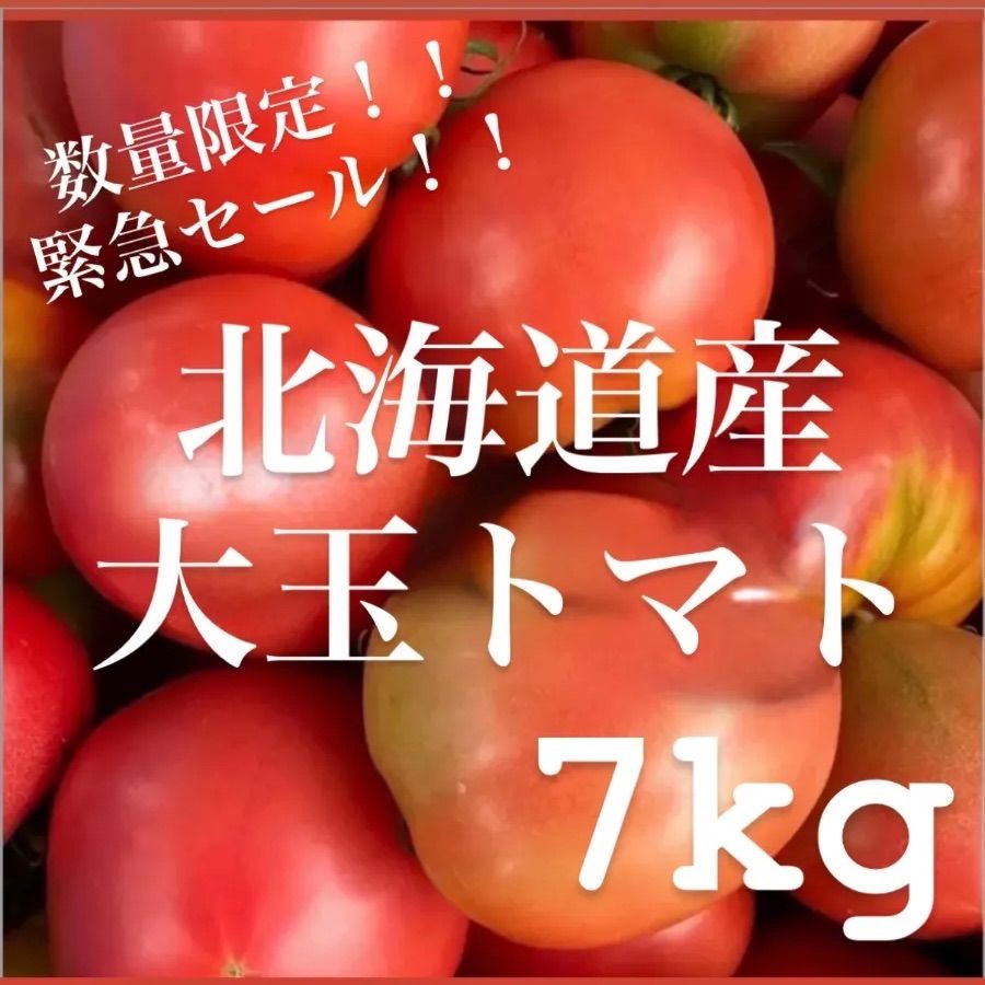 北海道産トマト 7kg 訳あり リピーター続出！- メルカリ