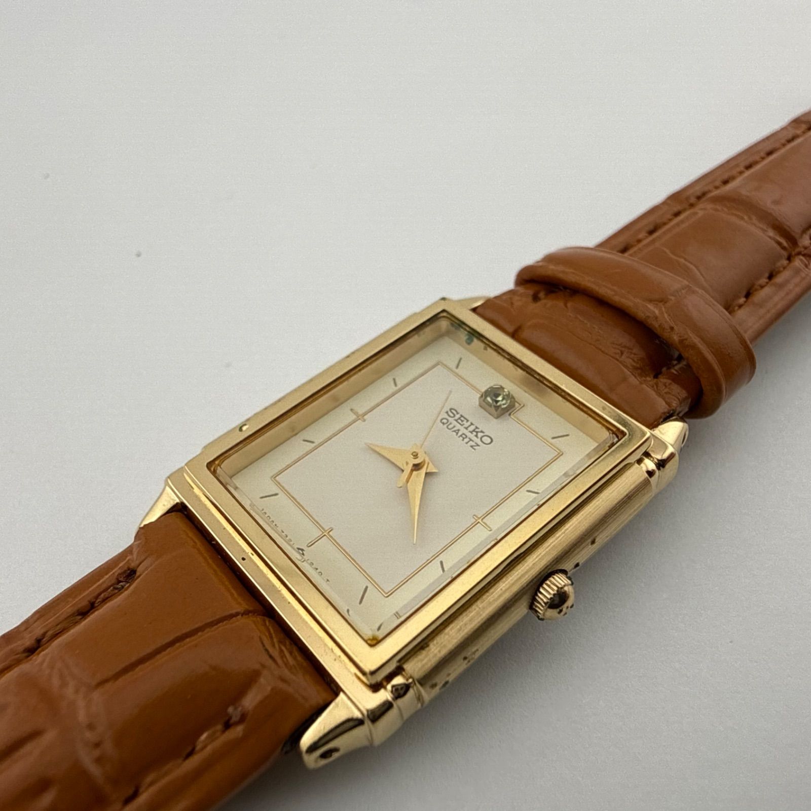 SEIKO 7321-5660 セイコー スクエア レディース 腕時計 クォーツ 稼働