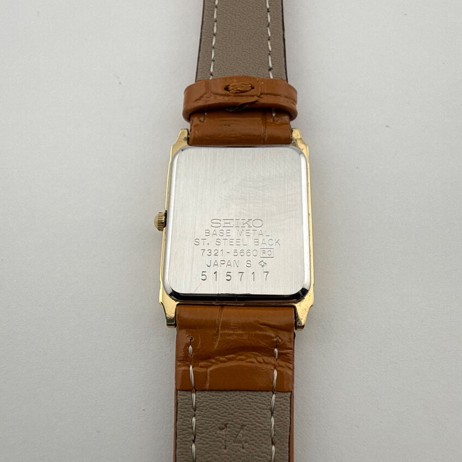 SEIKO 7321-5660 セイコー スクエア レディース 腕時計 クォーツ 稼働