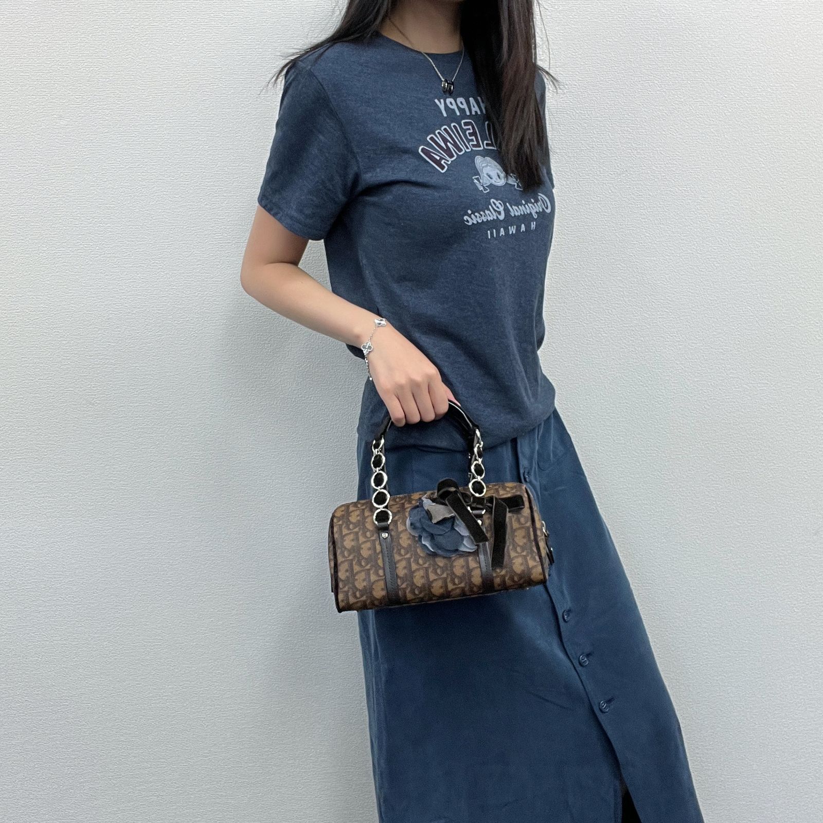中古】Christian Dior クリスチャン ディオール トロッター フラワー